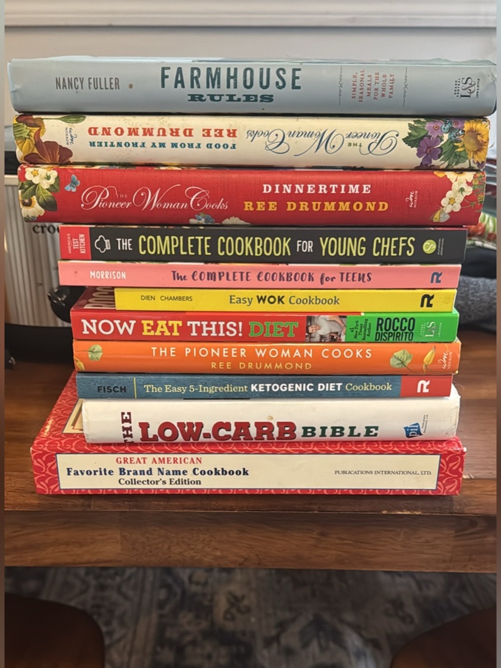 Lot of 11 Cookbooks Pioneer Woman, farmhouse cooking, keto, low carb
